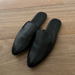 Liberte’ Black Leather Mules 6